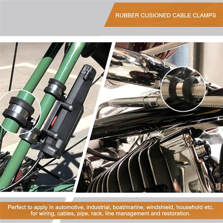 Cable%20Clamp%20Assortment%20Kit%20Stainless%20Steel%20Rubber%20Coated%20Cushioned%20Insulated%20Cable%20Clamp%20-%20Image%205