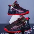 2022 New Boys Brand Basketball Shoes for Kids Sneakers Thick Sole Non-slip Children Sports Shoes Child Boy Basket Trainer Shoes. 