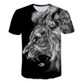 New 2023 Baby Lion Boys Girls T Shirts Clothes Kids Short Sleeve 3D Printed T-Shirts Children Animal Clothing Tees Tops Costume. 