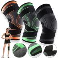 1PC Elastic Bandage Pressurized Knee Pads Knit Knee Support Protector Fitness Sport Running Muscle Pain Relief Joint Protective Gears. 