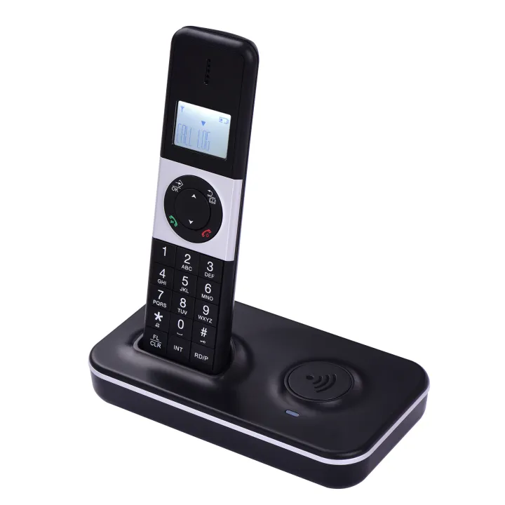 Digital Cordless Phone Telephone with LCD Display Caller ID Hands-free Calls Conference Call 16 Languages Support 5 Handsets Connection for Office Business Home Family