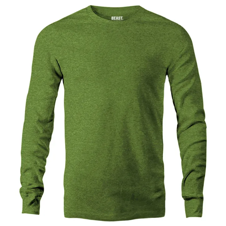 T-Shirt Republic - Amazon Green Men's Premium Long Sleeve T Shirt