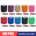 10 Colors Mixed Elastic Finger Bandage Elastic Band Self-locking Bandage Kinematics Tape Boxing Tape Bandage. 