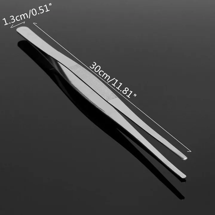 2PCS%20Kitchen%20Tweezers%20Grill%20Tongs%20Stainless%20Steel%20Long%20Chef%20Food%20Clip%20BBQ%20Meat%20Beef%20Tong%20Bar%20Bartending%20Tweezer%2030cm%20-%20Image%205