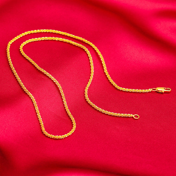 Califlower Rope Chain 【Recently popular】Caterpillar Caterpillar Imitation 18k Gold Clavicle ...
