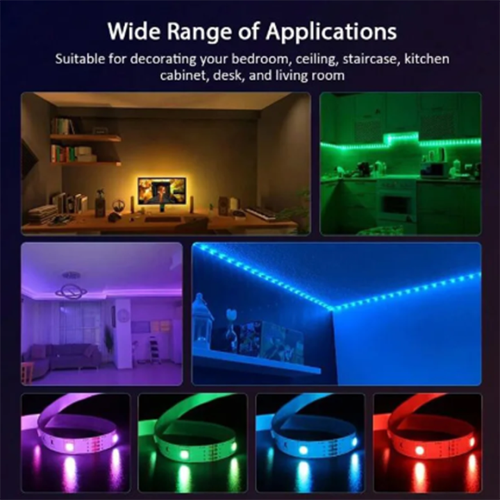 2024 5V LED Strip USB 2835 RGB LED Tape 1M 2M 3M Flexible Neon Ribbon for TV Backlight PC Screen Background Lighting