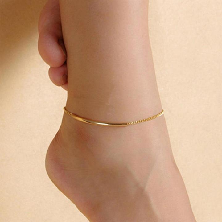 Golden colour anklet online
