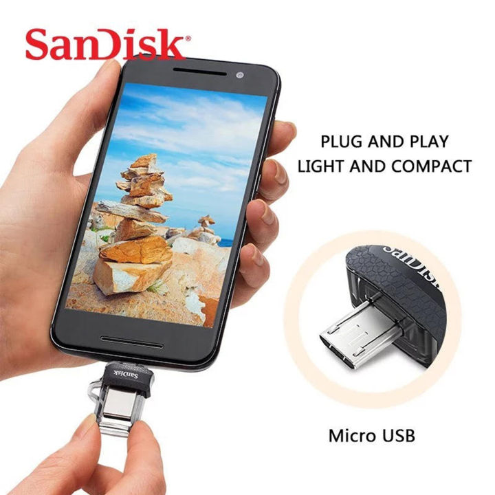 Sandisk%20Ultra%20Dual%20Drive%20USB%203.0%20Micro%20USB%20m3%20OTG%2016GB%2032GB%2064GB%20128GB%20USB%20Pen%20Flash%20Drive%20-%20Image%203