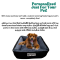Cat & Dog  Bed/Round & Squre Super Soft Pet Bed From Sizes Small to XL- Free customize pet name. 