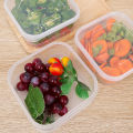 Refrigerator food Storage Box with lid Frozen Meat Fresh-keeping Box Superimposed Organize Storage Containers. 