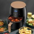 6L Air Fryer - 2400W Oil Free air frying pan,24H Appointment,6 cooking functions, Removable Non-Stick Basket, Easy Clean, LCD Digital Touch Display, Family Size, Healthy Cooking Air Fryer. 