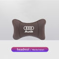 1Pcs Car Seat Headrest Auto Logo Neck Pillow For Audi S6 S7 SQ7 A2 A3 A4 A5 A6 A7 A8 A8L Q1 Q3 Q4 Q5 Q6 Q7 Q8 TT Quattro SQ5 RS3. 