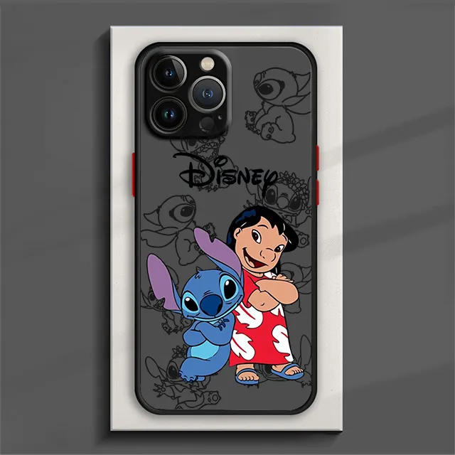Disney Stitch Love Angel Phone Case For iPhone 15 14 13 12 11 Pro