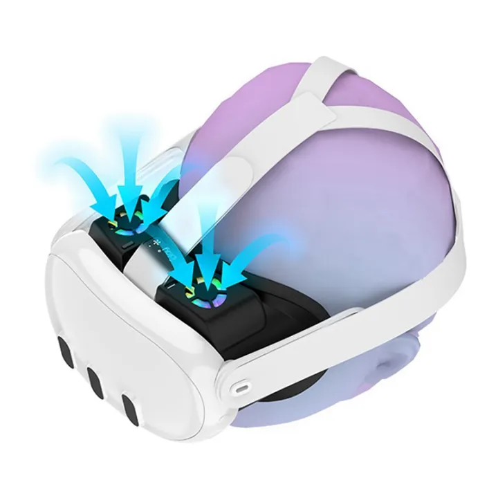 Vr Mask Display VR Goggles Shade Mask with RGB Lights for 3,White | Daraz.lk