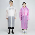 Men Women Waterproof Jacket EVA Button Hooded Raincoat Rain Coat Poncho Rainwear. 