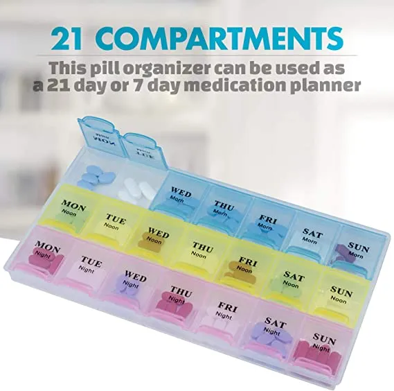 Pill%20Organizer%20with%20Weekly%20and%20Daily%203-Times-A-Day%20Compartments%20for%20Morning,%20Noon,%20Night%20-%20BPA-Free,%20Portable%20and%20Travel%20Friendly%207%20Days%2021%20Slots%20Pill%20Box%20-%20Image%202