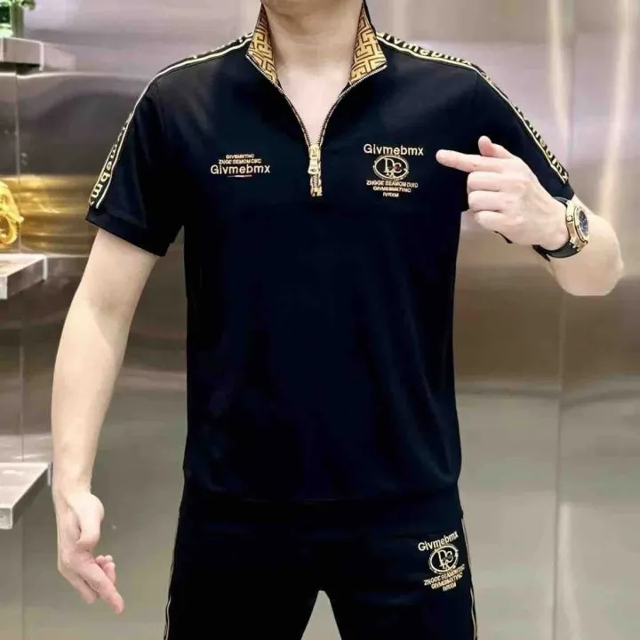 European%20Goods%20Summer%20New%20Men's%20Stand-up%20Collar%20All-Match%20Trousers%20Leisure%20Sports%20Two-Piece%20Set%20Fashion%20and%20Handsome%20Suit%20-%20Image%208