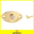 3Pcs Guitar Oval Style Jack Plate & 1/4\" Input Socket with. 