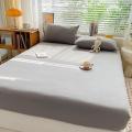 100% Cotton Fitted Bed Sheet With 360 Elastic Band Bedsheet Bedspread for Single Double King Queen Size Mattress Protector Cover. 
