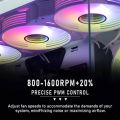 Aigo AR12PRO white 120mm rgb fan 4pin PWM Cooling fan 3pin5v Unlimited space argb 12cm ventilador PC gamer Computer Case fan. 