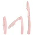 Brow Razor Blades Makeup Tool 3PCS Eyebrow Trimmer Folding Eyebrow Comb Hair Remover Tools Washable Women Makeup Tool. 