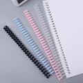 1/5/10pcs 30 Holes Loose-leaf Plastic Binding Ring Spring Spiral Rings Binder Strip For A4 Paper Notebook Stationery Office Supplies. 