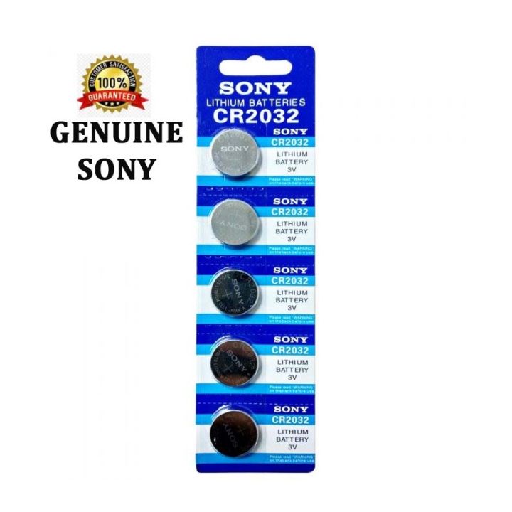 5 PCS  SONY CR2032 Genuine 3V Lithium batteries  CMOS batterry