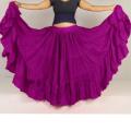 Ladies Full Flared Beautiful Long skirt plane magenta Colour. 