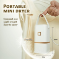 Mini Electric Dryer Easy to Operate Convenient to Carry for Underwear, Baby Clothes, Light Garments UK Plug Ideal for Travel, Dorms, Hotels. 