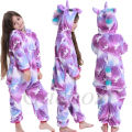 Kigurumi Cat Onesies Kids Unicorn Pajamas For Children Animal Cartoon Blanket Sleepers Baby Costume Winter Boy Girl Jumspuit. 