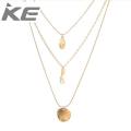 Gold Multi Layer Necklace for Women Girl Layered Necklaces Collares B37206. 