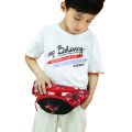 Kids Boys Girls Waist Bag, Stylish Cartoon Dinosaur Fanny Pack Crossbody Purse for Outdoor Activities Red. 
