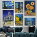 Famous Artist Vincent Van Gogh Sunflowers Starry Night Impressionist Retro Poster Canvas Paintings Wall Art Pictures Home Decor. 