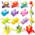 【HOT】 Single Sale Cute Cartoon Animal Tortoise Classic Baby Water Toy Infant Swim Turtle Wound-Up Chain Clockwork Kids Beach Bath Toys. 