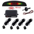 【white】 Car Parktronic Parking Sensor 4 Reverse Backup Monitor System Display. 
