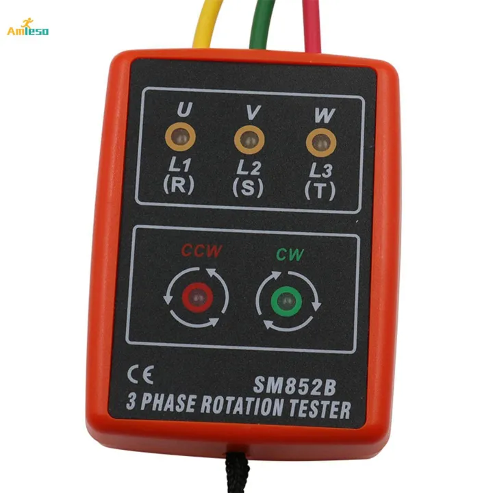 Three Phase Indicator LED Indicator Sequence Tester Digital Phase ...