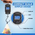 Electronic Portable Fishing Hook Type Digital LED Screen Luggage Weighing Scale, 50 kg/110 Lb. 