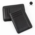 Men's Business Card Holder Credit Card Holder PU Leather 6 Card Slots Ultra-Thin Litchi Pattern Mini Wallet Fashion Coin Pocket Big Capacity Clutch Bag Storage Bag Soft Durable For Coin Money Cards. 