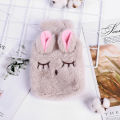 ✌  Cute Rabbit Hot Water Bottle Bag For Girls Plush Shoulder Hand Warmer Heat Pack Warm Belly Instant Hot Pack Winter Heating Pad. 