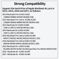 ACASIS USB C 3.2 12+16 PIN SSD Enclosure for MacBook Pro,MacBook Air, Mac Pro, iMac and Mac mini from 2013 to 2017 Enclosure with M.2 Nvme SSD adapter MAC3W. 