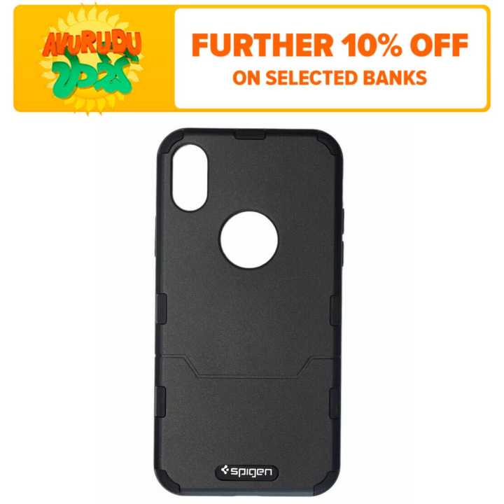 Spigen Hard Back Cover For iPhone X Black