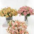 Artificial Flowers Silk Peony   Bouquet Peony Hydrangea Wedding Decor. 