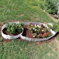 40Pcs Garden Landscape Edging Border Lawn Edging Decorative Landscape Fence Border for Yard Lawn Flower Bed Border Red. 