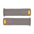 Scooter Hand Bar Grips with Turn Signal Light Handlebar for / E-Scooters Handle with Slot Grip Gray. 