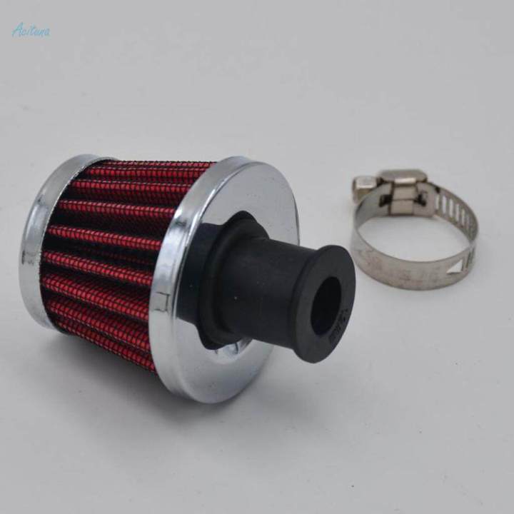 K&N 12mm Engine / Oil Crankcase Breather Valve Intake Filter Mini KN Air Filter Copper Straight Adapter 12mm I.202047940