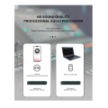 Audio Interface Sound Card Professional Usb Interface Studio Recording with Mic Preamplifier for Musical Instrument. 
