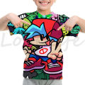 Kids Friday Night Funkin 3D T-Shirt Boys Cartoon Game Fnf T Shirt Summer Funny Short Sleeve Children Cute Tee Tops Anime Clothes. 