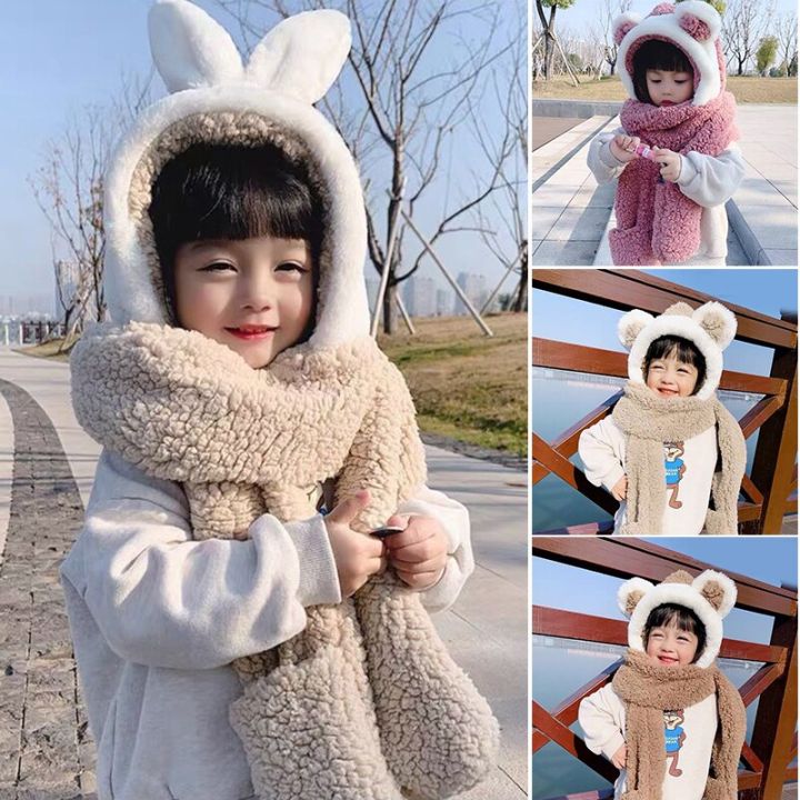 %5BHappier%5DHot%20selling%20Fashion%20Women%20Accessories%20Scarves%202022%20New%20Fashion%20Scarf%20Hat%20Glove%203%20In%201%20Women%20Kids%20Boys%20Girls%20Cute%20Big%20Ear%20Bunny%20Winter%20Warm%20Soft%20Thickening%20Pocket%20Hats%20Hooded%20-%20Image%207
