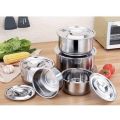 My Home 5pcs stockpot set stainless steel stockpots (16,18,20,22,24cm). 