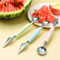 Multi Function Fruit Carving Knife Watermelon Ice Cream Dig Ball Scoop Spoon Kitchen DIY Tools. 